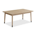 Extendable Dining Table with Cone Legs, Transitional Style – Brown, Seats 6–8