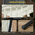Outdoor Hammock Chair with Stand, Patio Swing Hanging Chair with Side Pocket and Headrest