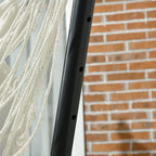 Outdoor Hammock Chair with Stand, Patio Swing Hanging Chair with Side Pocket and Headrest