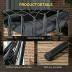 Outdoor Hammock Chair with Stand, Patio Swing Hanging Chair with Side Pocket and Headrest