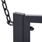 Patio 2-Person Porch Swing Bench, Outdoor Steel Swing Chair with Sturdy Chains