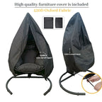Outdoor Indoor PE Wicker Swing Egg chair with Cushion