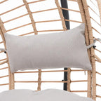 Outdoor Indoor PE Wicker Swing Egg chair with Cushion