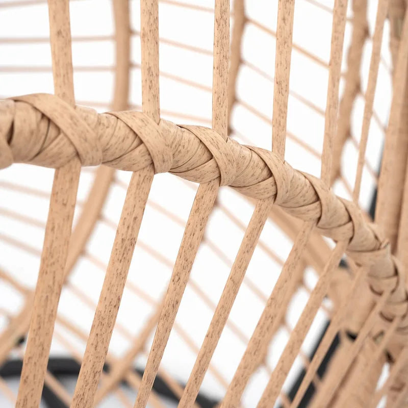 Outdoor Indoor PE Wicker Swing Egg chair with Cushion