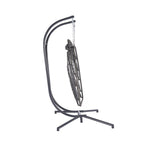 2 Person Outdoor Rattan Hanging Chair Patio Wicker Egg Chair