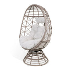 Wicker Egg Chair, Nest Basket Indoor/Outdoor Lounger for Patio