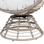 Wicker Egg Chair, Nest Basket Indoor/Outdoor Lounger for Patio