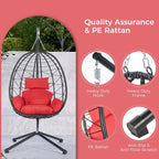Indoor Outdoor Egg Chair Swing Chair with Cushion