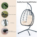 Indoor Outdoor Egg Chair Swing Chair with Cushion
