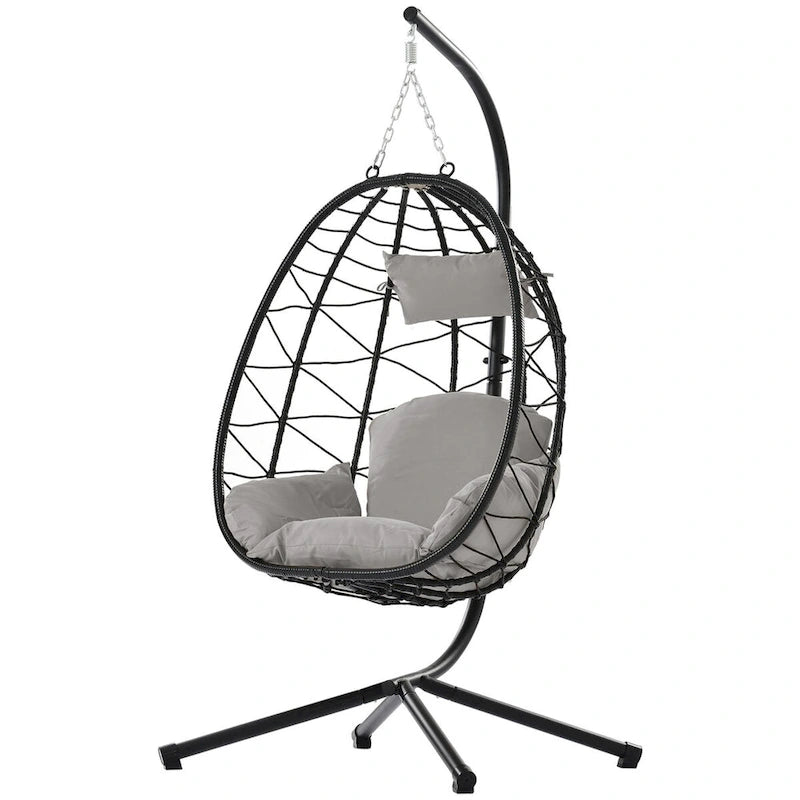Indoor Outdoor Egg Chair Swing Chair with Cushion