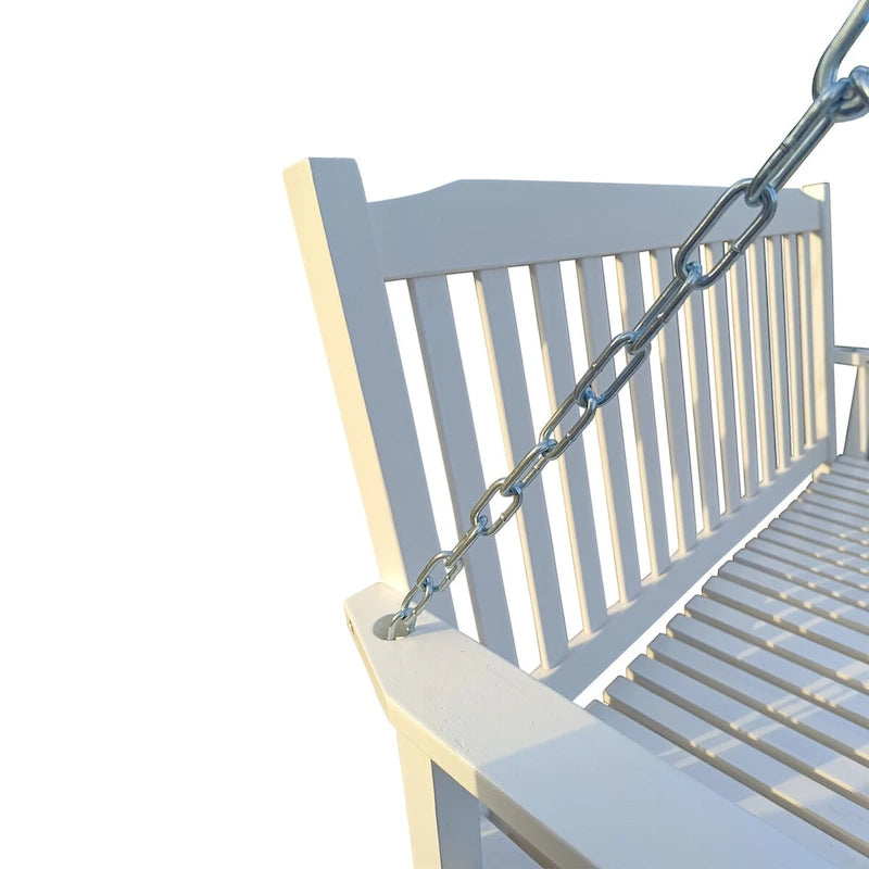 Front Porch Swing with Armrests,Wood Bench Swing with Hanging Chains,for Outdoor Patio,Garden Yard,porch,backyard