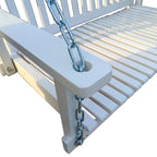 Front Porch Swing with Armrests,Wood Bench Swing with Hanging Chains,for Outdoor Patio,Garden Yard,porch,backyard
