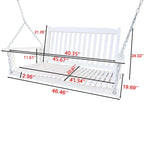Front Porch Swing with Armrests,Wood Bench Swing with Hanging Chains,for Outdoor Patio,Garden Yard,porch,backyard