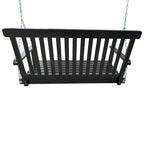 Front Porch Swing with Armrests,Wood Bench Swing with Hanging Chains,for Outdoor Patio,Garden Yard,porch,backyard