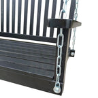 Front Porch Swing with Armrests,Wood Bench Swing with Hanging Chains,for Outdoor Patio,Garden Yard,porch,backyard