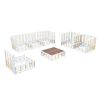 Patio Sectional Sofa Set,Garden Conversational Furniture Set,7 PCS