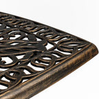 Square Garden Cast Aluminum Table