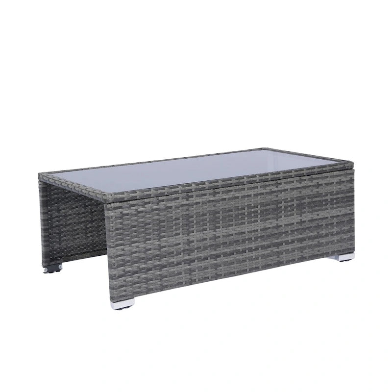 8 Piece Patio Sectional Wicker Rattan Outdoor Furniture Sofa Set