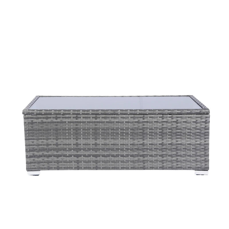 8 Piece Patio Sectional Wicker Rattan Outdoor Furniture Sofa Set