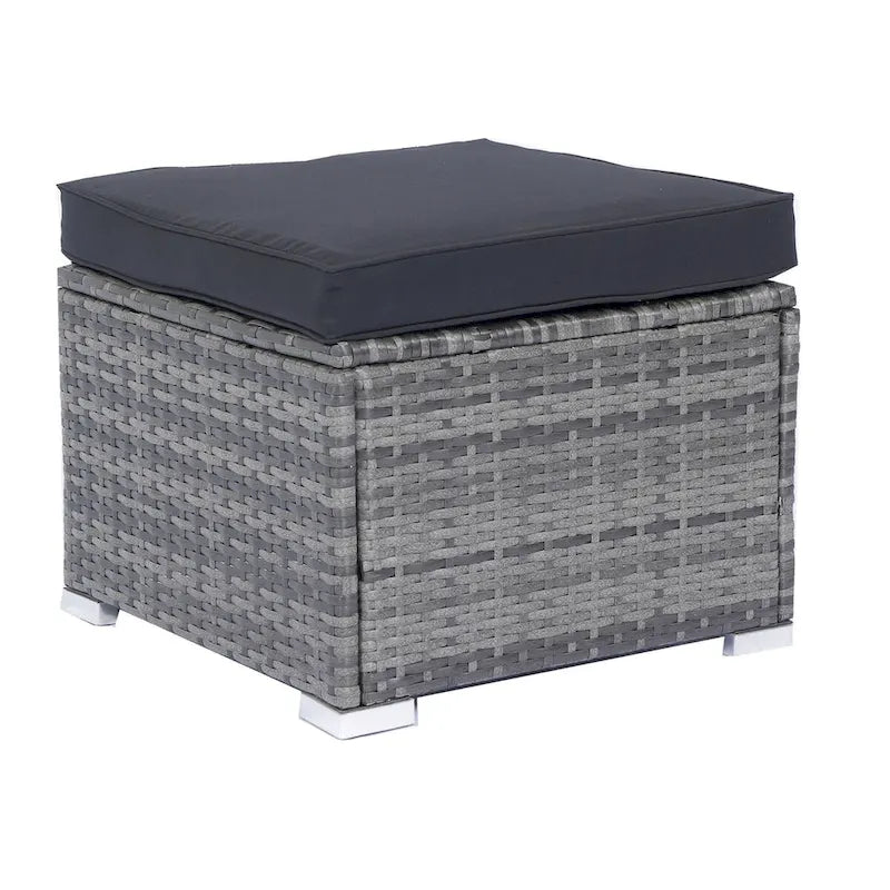 8 Piece Patio Sectional Wicker Rattan Outdoor Furniture Sofa Set