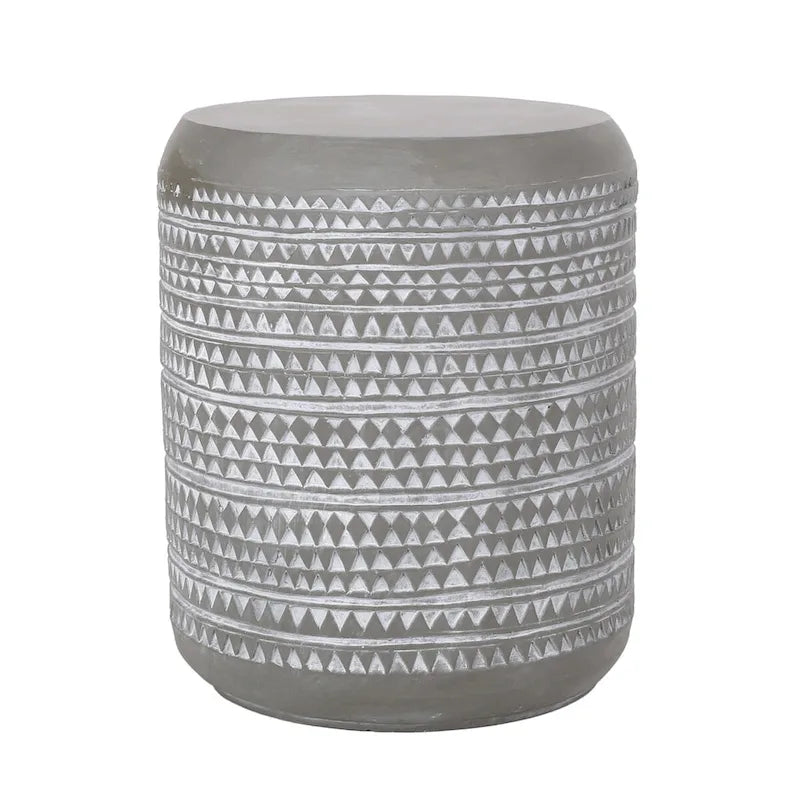 Outdoor Side Table,Concrete Accent Table,Patio Side Table Modular Design