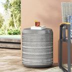 Outdoor Side Table,Concrete Accent Table,Patio Side Table Modular Design