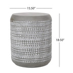 Outdoor Side Table,Concrete Accent Table,Patio Side Table Modular Design