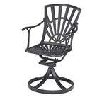Grenada Charcoal Aluminum 7 Piece Outdoor Dining Set - 72 x 29 x 42