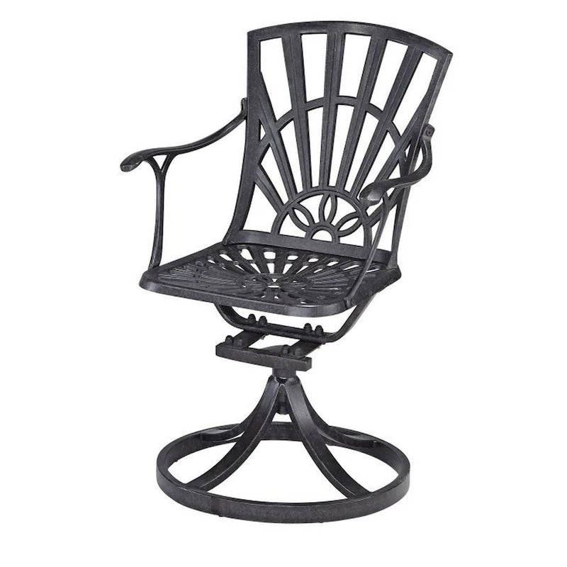Grenada Charcoal Aluminum 7 Piece Outdoor Dining Set - 72 x 29 x 42