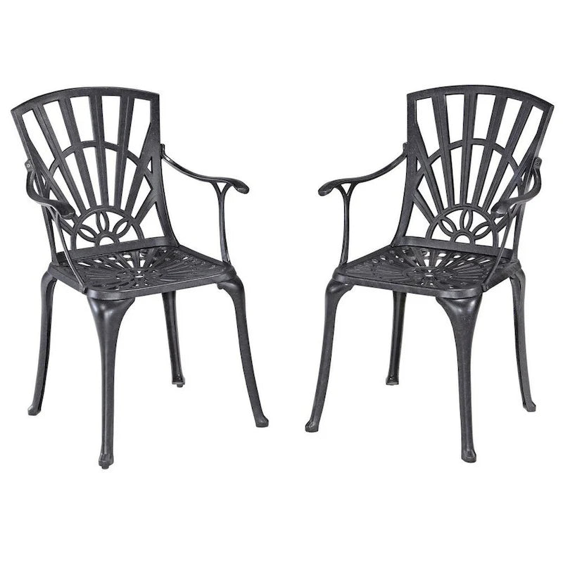 Grenada Charcoal Aluminum 7 Piece Outdoor Dining Set - 72 x 29 x 42