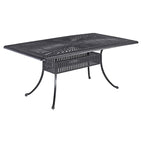 Grenada Charcoal Aluminum 7 Piece Outdoor Dining Set - 72 x 29 x 42