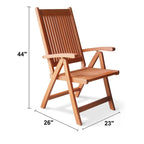 Outdoor 5-Position Reclining Chair