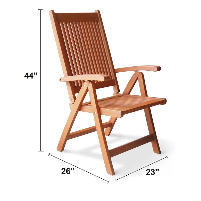 Outdoor 5-Position Reclining Chair