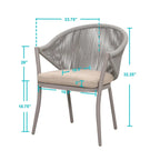 Two PCS Assembled Wicker chairs with cushions