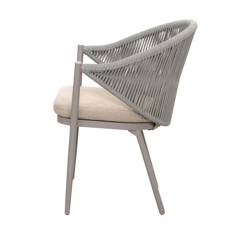 Two PCS Assembled Wicker chairs with cushions