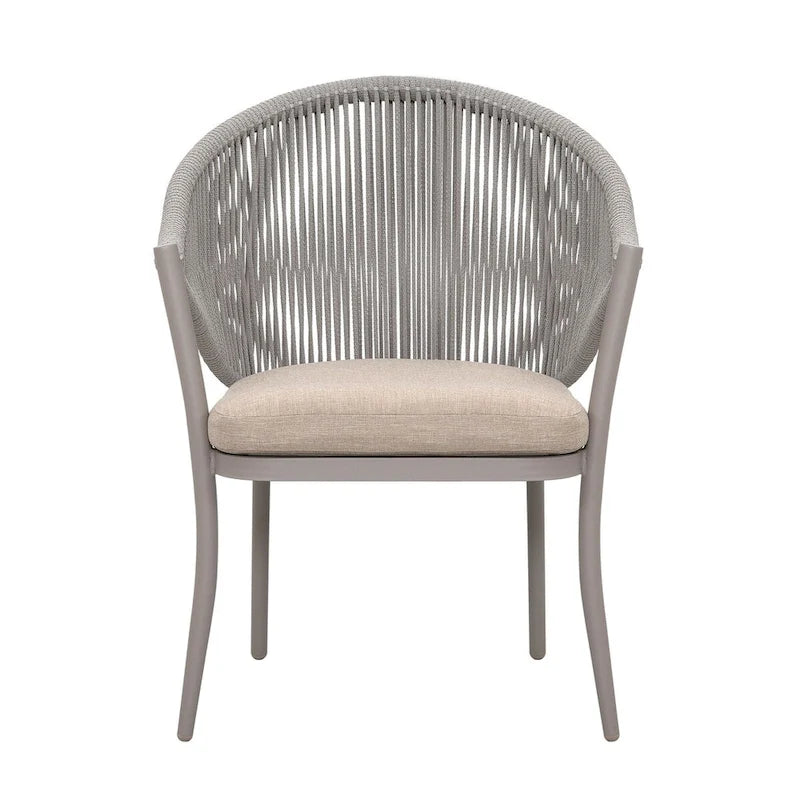 Two PCS Assembled Wicker chairs with cushions