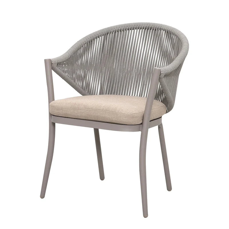 Two PCS Assembled Wicker chairs with cushions