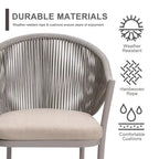 Two PCS Assembled Wicker chairs with cushions