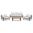 Zara 4-Piece Patio Conversation Set