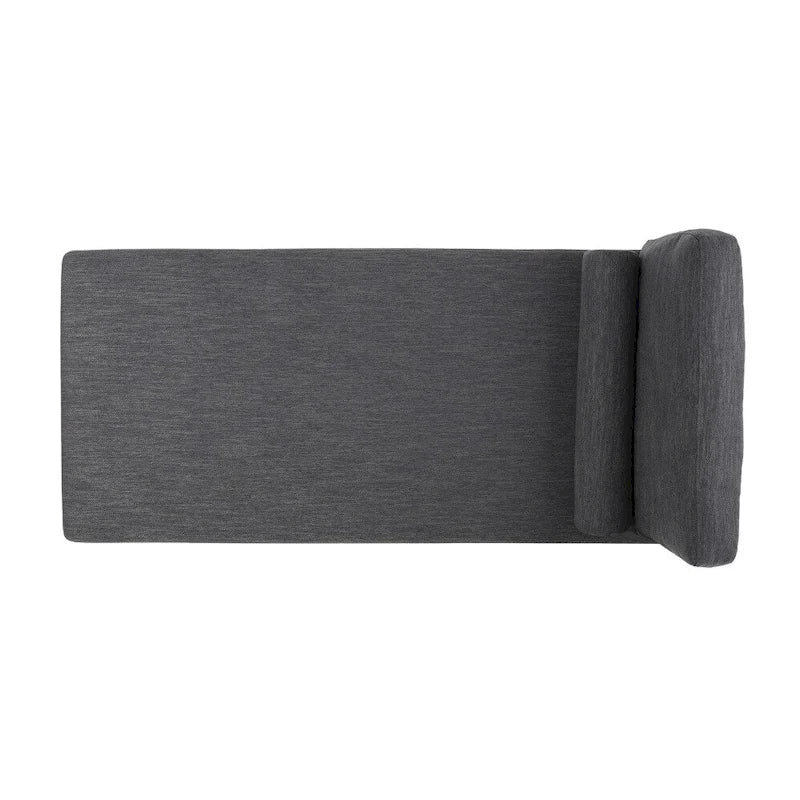 68.75 Charcoal Elegant Chaise Lounge, Recliner Chairs