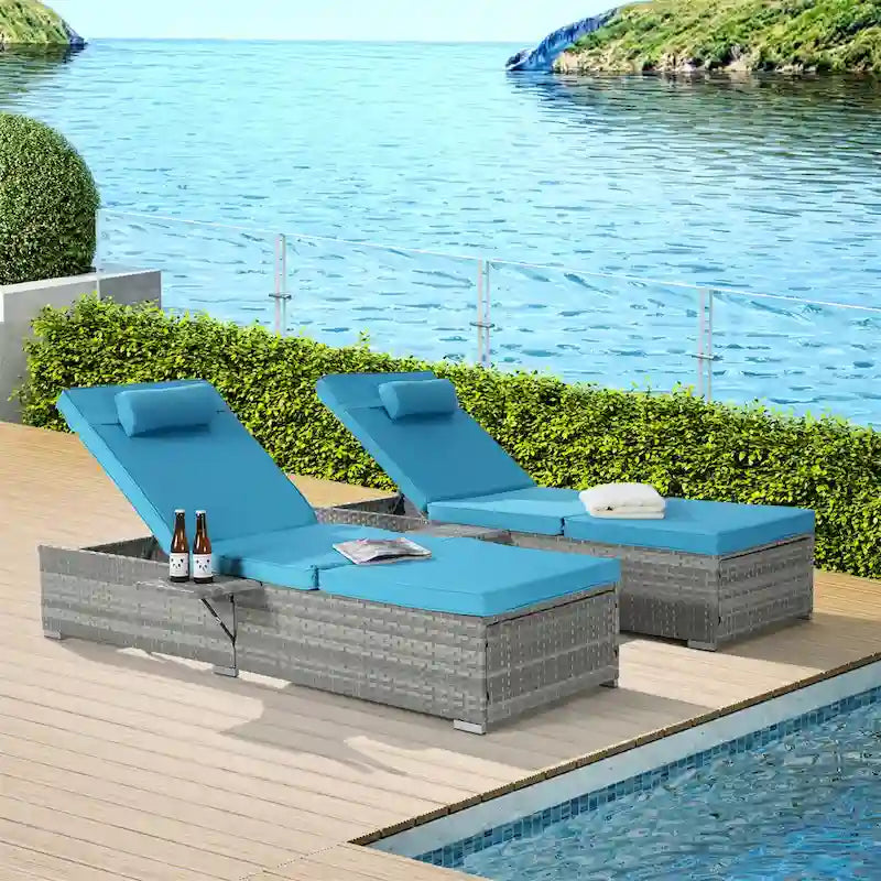 Outdoor Patio Chaise Lounge Chair