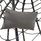 Egg Chair with Stand,Swing Chair,Patio Wicker Hanging Basket Chair