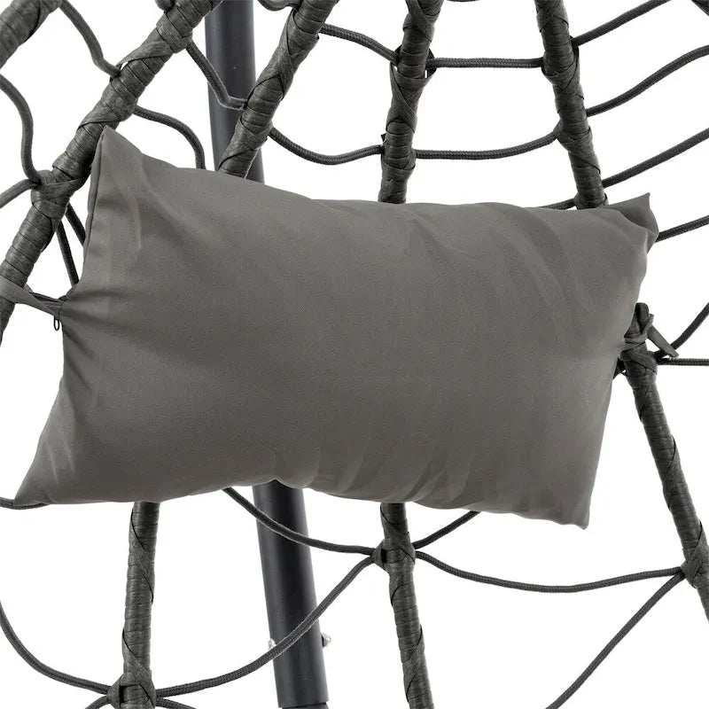 Egg Chair with Stand,Swing Chair,Patio Wicker Hanging Basket Chair