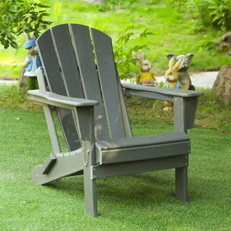 Folding Ergonomic Adirondack Chair with Legs