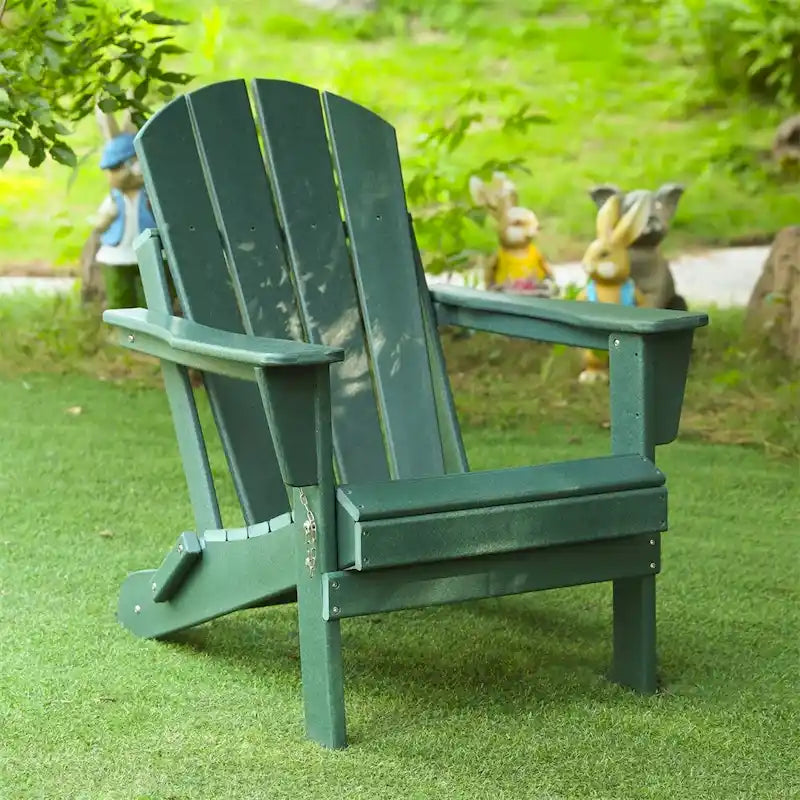 Folding Ergonomic Adirondack Chair with Legs