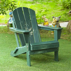 Folding Ergonomic Adirondack Chair with Legs