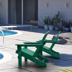 Folding Ergonomic Adirondack Chair with Legs