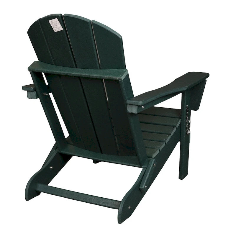 Folding Ergonomic Adirondack Chair with Legs