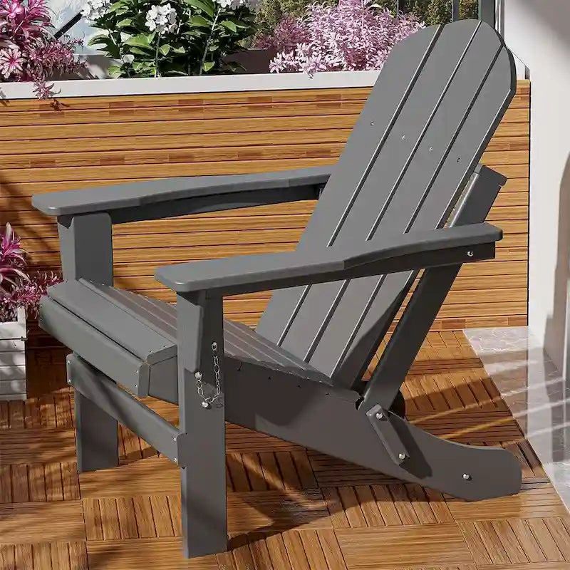 Folding Ergonomic Adirondack Chair with Legs
