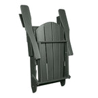 Folding Ergonomic Adirondack Chair with Legs